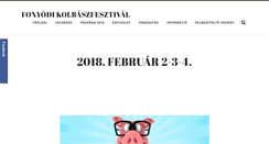 Desktop Screenshot of kolbaszfesztival.info