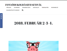 Tablet Screenshot of kolbaszfesztival.info